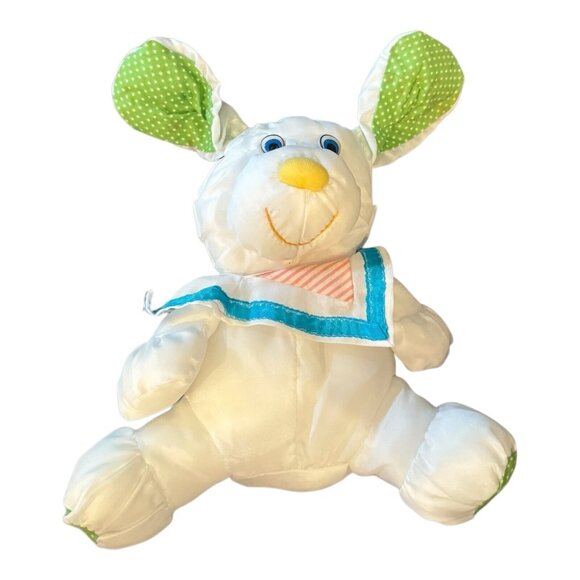 Vintage Dan Brechner Nylon Parachute Plush Dog Stuffed Animal - Picture 1 of 3